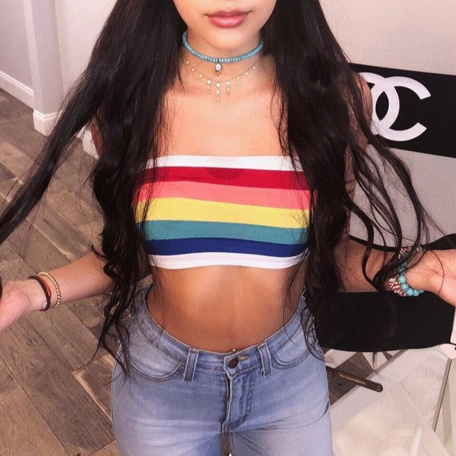 Rainbow Tube Top