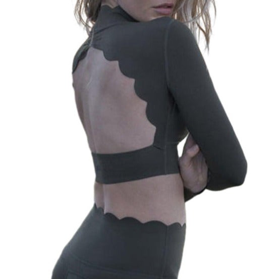 Yoga Open-Back Long Sleeve Crop