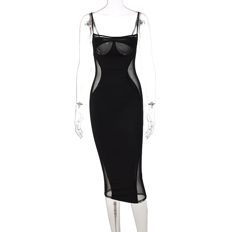 Alluring Mesh Cocktail Dress